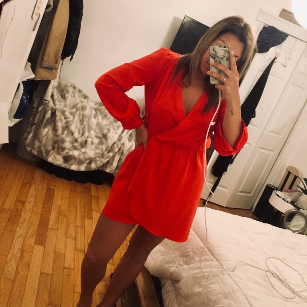 Red Romper Dress ❤️